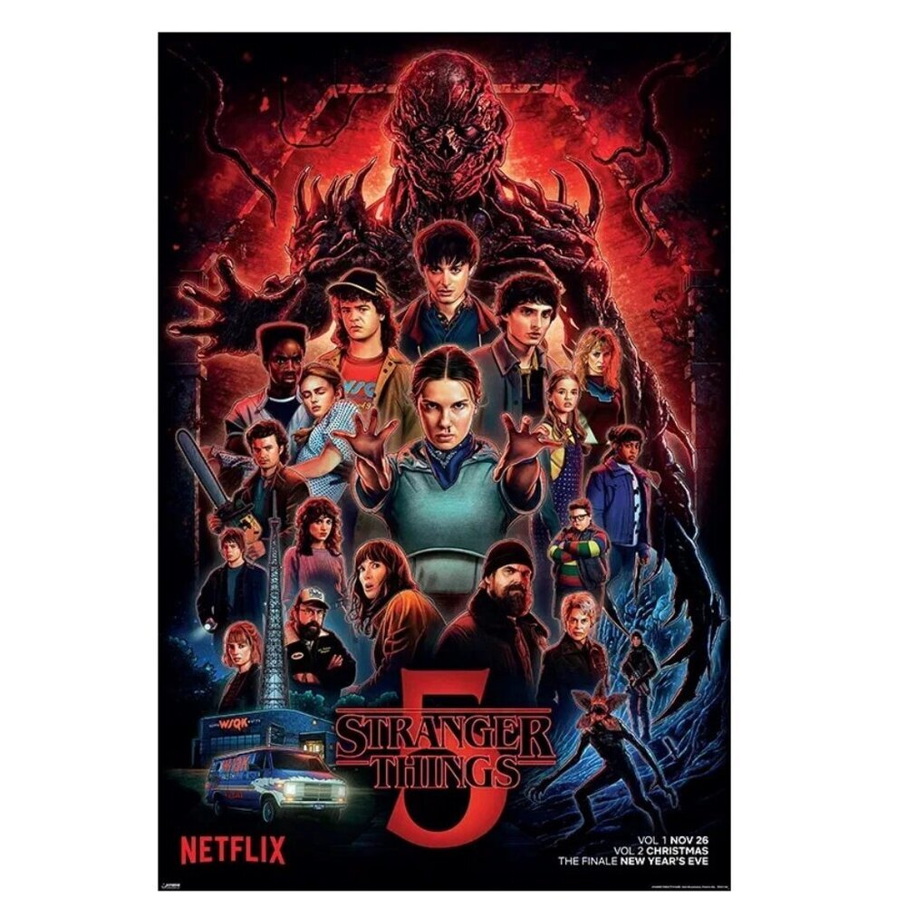 STRANGER THINGS SEASON 5 ONE SHEET POSTER NETLIX UPSIDE DOWN WORLD GIFT 165